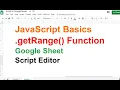 getRange - JavaScript
