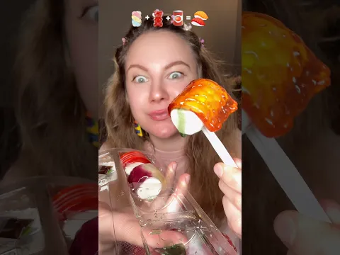 Eating Weird Candy Sushi 🍣😳