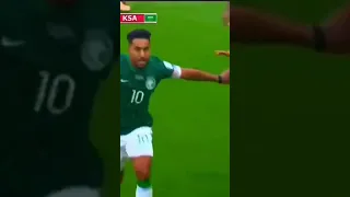 هدف الفوز للمنتخب السعودي على الأرجنتين بصوت عصام الشوالي مباره نار للتاريخ 