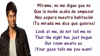 Download Enrique Iglesias - No Me Digas Que No - Lyrics English and Spanish ft  Wisin, Yandel - Translation MP3