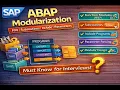 SAP ABAP Modularization Tutorial Include Subroutines FM Pass by Value Reference