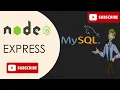 Build a REST API with Node JS Express MySQL CRUD - Create Read Update and Delete