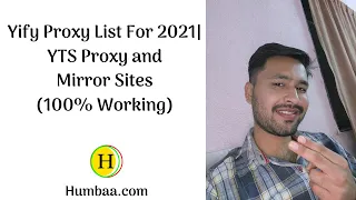 Yify Proxy List For 2021 YTS Proxy and Mirror Sites 100 Working Humbaa com