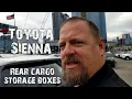 Toyota Sienna cargo storage boxes