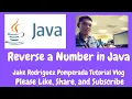 Reverse a Number in Java