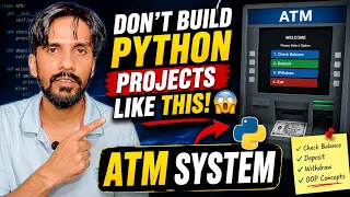 Build a Simple ATM System Using Python OOP Principle Complete Project in Python