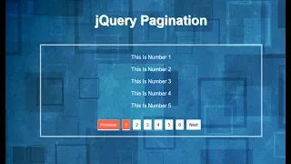 Jquery Pagination Tutorial Pagination Jquery Example Code