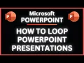 How To Loop A Presentation In Microsoft PowerPoint Office 365 Tutorial