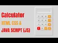 Calculator with HTML CSS JavaScript Neumorphism UI Design JS Beginner Project