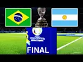 PES 2021 - Brazil vs Argentina - Final Copa America 2021 - Neymar vs Messi