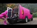 ☔️ I BUILT A GIANT TWO-STORY PINK AIR TENT IN HEAVY RAIN