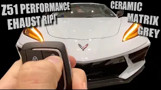 2020 C8 CORVETTE CERAMIC MATRIX GREY 360 WALK AROUND