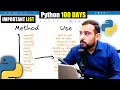 Python - List Methods Every Beginner MUST KNOW PYTHON 100 DAYS SERIES