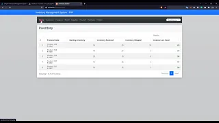 Simple Inventory Management System in PHP DEMO