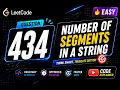 434 Number of Segments in a String LeetCode Problem Solving Playlist Easy and Optimized Solution