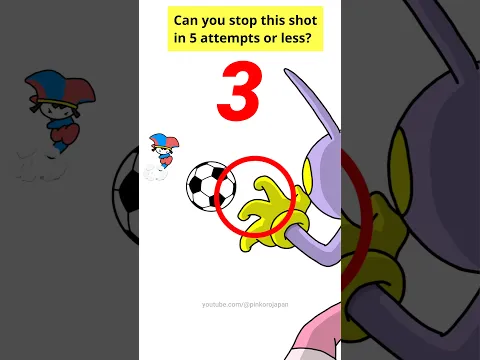 Can you stop POMNI's shot?😁JAX & POMNI Football Challenge #interactivegame #challenge #tadc #sigma