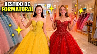 ESCOLHENDO VESTIDO DA NOSSA FORMATURA DA ESCOLA! *VAMOS NOS FORMAR*