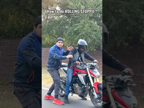 How to do a ROLLING STOPPIE in easy way😍 #farazstuntrider  #hayabusa #superbikes #bikers