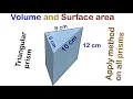 Form 2 volume and Surface area triangular prism
