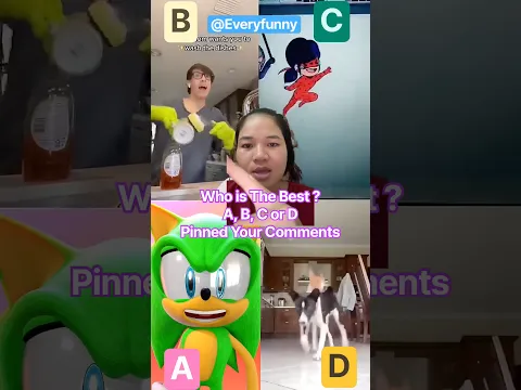 Who is The Best ?A, B, C or D Pinned  Your Comments#1234 #31#viral #trending #shorts #funny