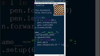 How to Draw Chess Table using Python Turtle