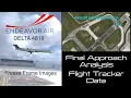 Delta Flight 4819 Final Approach Flight Tracker Data Enhanced Freeze Frame Images from Crash