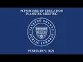FCPS School Board Planning Meeting - February 9 2026