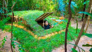 She Dug Her Own Underground Jungle Paradise Alone! 🌴🏡😱