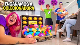 ENGANAMOS A COLECIONADORA DE DUMPLING SQUISHY *encontramos ela novamente