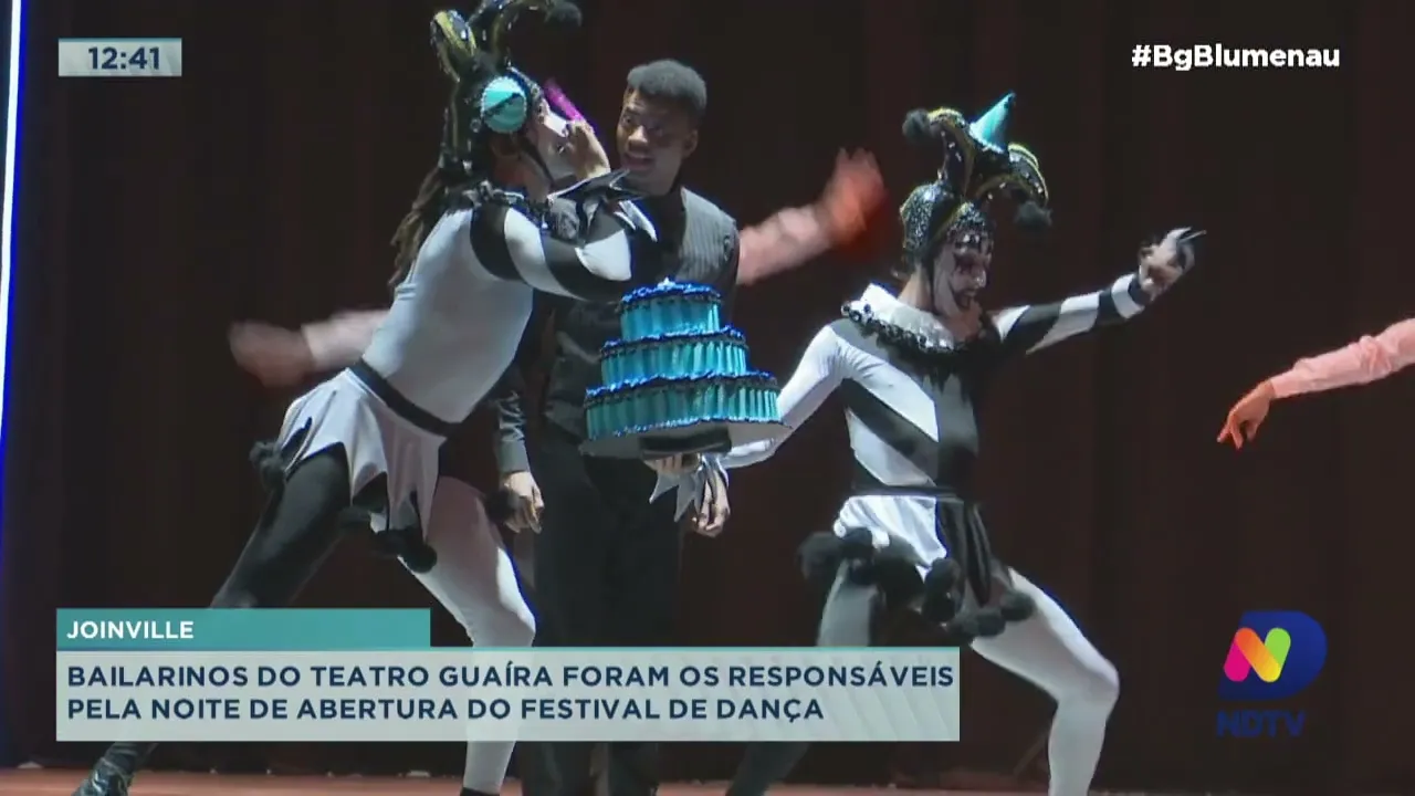 Joinville: bailarinos do Teatro Guaíra foram responsáveis por noite de abertura do Festival de Dança
