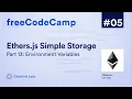 Environment Variables Ultimate Web3 Solidity Javascript Course Lesson 5 Pt 13