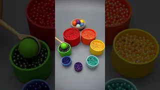 Reverse Beads Pouring ASMR 🌈🎧 | Pleasant Colors and Soothing Sounds