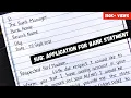 Lagu Application for Bank Statement | How to write Application for Bank Statement