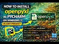 How to install openpyxl in Pycharm Unified Product in Windows 11