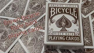 Daily Deck Review Day 263 Brown Bicycle Rider Back Archive Series Playing Cards  Daily Deck Review Day 263 Brown Bicycle Rider Back Archive Series Playing Cards