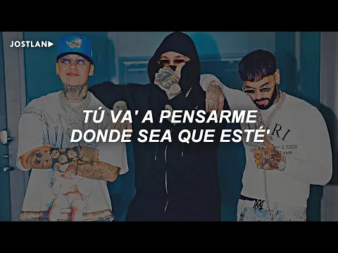 Video Thumbnail: Blessd, Anuel AA, Kris R, Luar La L - YOGURCITO REMIX ft. ROA, Yan Block (Letra)