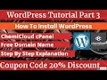How To Install WordPress In ChemiCloud Hosting WordPress Tutorial Part 3