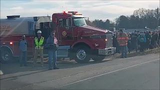 Wreaths Across America trucks visit Enfield Connecticut