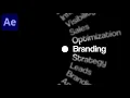 Rolling Text Animation in After Effects Easy Step-by-Step Tutorial
