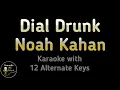 Noah Kahan - Dial Drunk Karaoke Instrumental Lower Higher Female Original Key