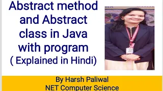 Abstract method and Abstract class in Java Explained in Hindi with program