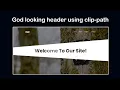 Make a cool home page using clip-path in 4 minutes CSS Tutorial