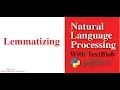 NLP Tutorial With TextBlob Python - Lemmatizating