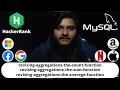 Hackerrank Revising Aggregations Sum Count Average problem SQL Ashutosh Kumar