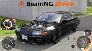 BeamNG Realistic MODS - Destroying NEW Skyline R32 GTR!!