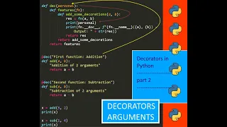 Python s decorators part 2 - Adding arguments