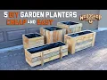 5 DIY Garden Planters - Cheap Easy Fast