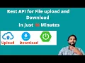 File upload and download REST API using springboot