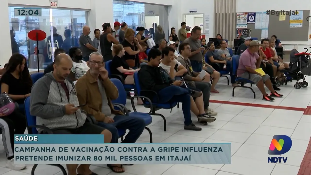 Campanha de vacinação contra a gripe influenza pretende imunizar 80 mil pessoas em Itajaí