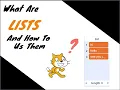Scratch Tutorial How To Use Lists Properly Part 1